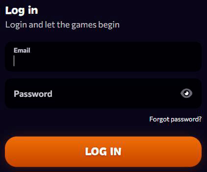 log in form aphrodite casino