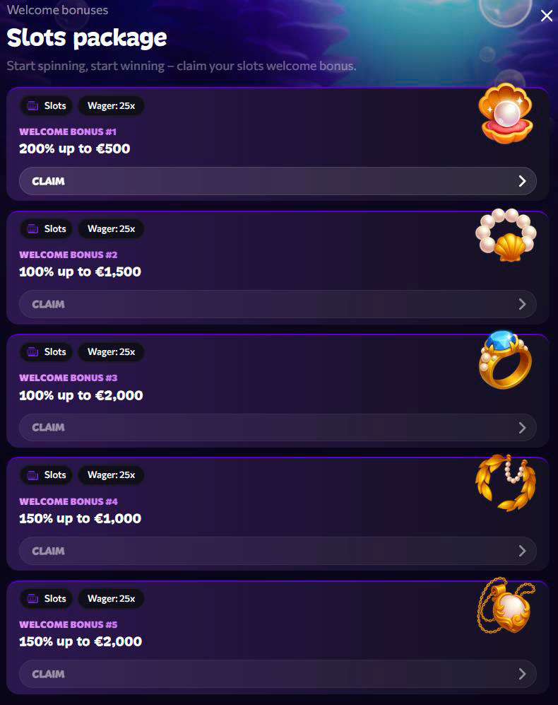 welcome bonus aphrodite casino